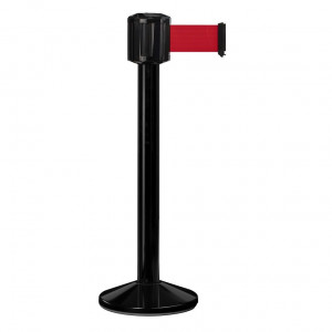 Poteau noir Viso RX1100 - boitier étanche - sangle rouge - 10 m x 100 mm