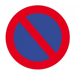 Sticker marquage sol extérieur Viso - STATIONNEMENT INTERDIT