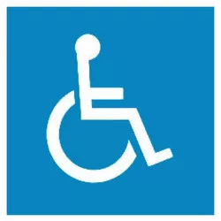 Sticker marquage sol extérieur Viso - PARKING HANDICAPÉ