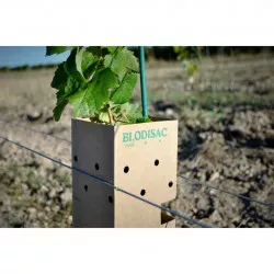 Manchons de protection biodégradables Bisodisac 356 gr/m² pour vignes et arbres, durée de vie 24 à 36 mois