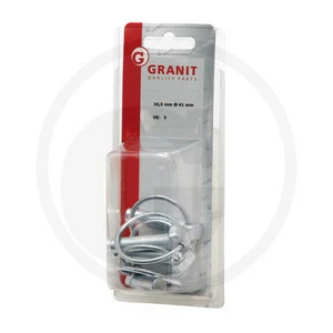 Assortiment de 5 goupilles clips galvanisées diam. 10,5 mm Granit