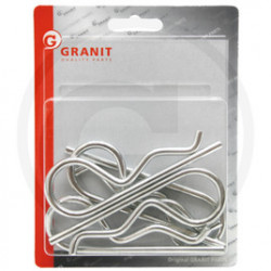 Assortiment de 5 goupilles Bêta galvanisées diam. 3 mm Granit