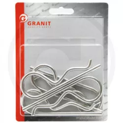 Assortiment de 5 goupilles Bêta galvanisées diam. 5 mm Granit