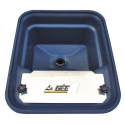 Abreuvoir POLYBAC M La Gée 30 L - Rebord à cordon - Simple bac - Support de fixation