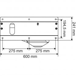 Abreuvoir POLYBAC M La Gée 30 L - Rebord à cordon - Simple bac - Support de fixation