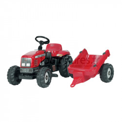 Tracteur avec remorque Massey Ferguson Rolly Toys