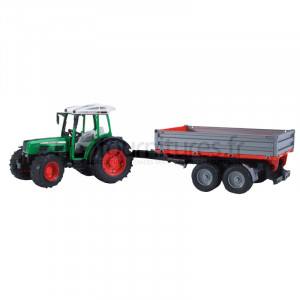 Tracteur avec remorque à ridelles Fendt 209 S Bruder