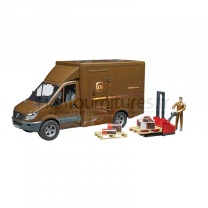 UPS avec pilote et accessoires MB Sprinter Bruder