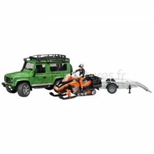 Véhicule, remorque, motoneige et chauffeur Land Rover Defender Station Bruder
