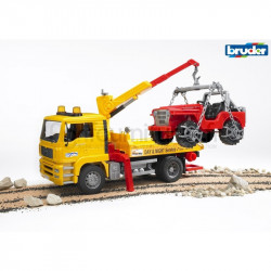 Dépanneuse avec voiture tout-terrain MAN TGA Bruder