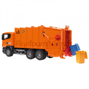 Camion poubelle, chargeur arrière Scania série R Bruder