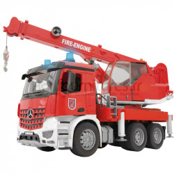 Grue de pompiers Arocs avec modules son et lumière MB Bruder