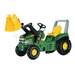 Tracteur à pédales avec chargeur frontal John Deere Rolly Toys