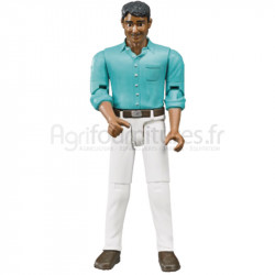 Homme à pantalon blanc Bruder