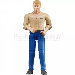 Homme à pantalon bleu Bruder