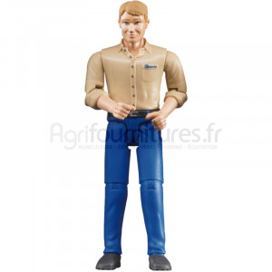 Homme à pantalon bleu Bruder