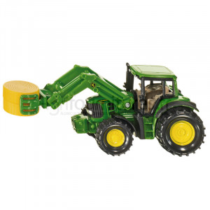 Tracteur avec pince à balles John Deere Siku