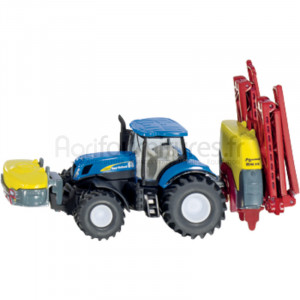 Tracteur avec pulvérisateur Kverneland New Holland Siku