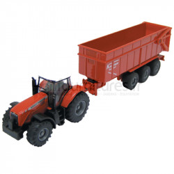Tracteur avec remorque Massey Ferguson Siku
