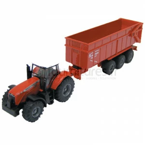 Tracteur avec remorque Massey Ferguson Siku