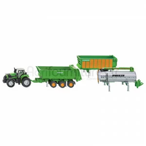 Tracteur avec kit de remorques Joskin Deutz Agrotron X720 Siku