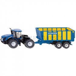 Tracteur articulé avec remorque d‘ensilage New Holland Siku