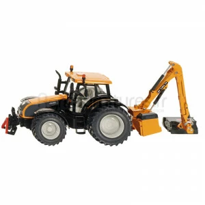 Tracteur avec faucheuse pour talus Kuhn Valtra Siku