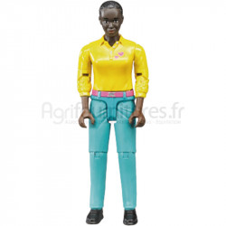 Femme au pantalon turquoise Bruder