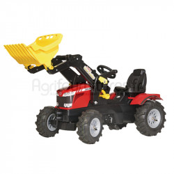 avec chargeur frontal et pneumatiques Massey Ferguson 7726 Rolly Toys