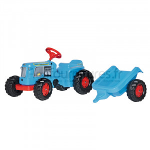 Tracteur bleu avec remorque Classic Trac Rolly Toys