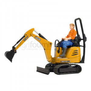 Mini-pelle + figurine JCB 8010 CTS Bruder