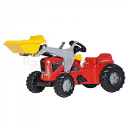 Tracteur rouge avec chargeur frontal Futura Trac Rolly Toys