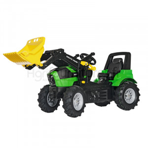 Tracteur avec chargeur frontal et pneumatiques Deutz-Fahr Agrotron 7250 TTV Rolly Toys