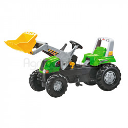 Tractopelle vert Junior RT Rolly Toys