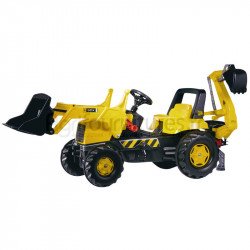 Tractopelle avec chargeur frontal et excavatrice arrière JCB Rolly Toys