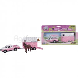 Pick-up avec van rose Mitsubishi L200 Kids Globe