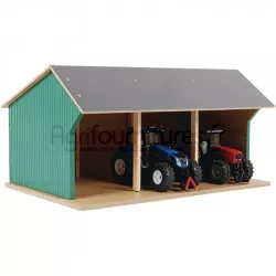 Hangar en bois pour tracteurs 450 x 380 x 270 mm Kids Globe