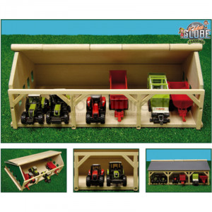 Abri pour tracteurs 3 hangars Kids Globe