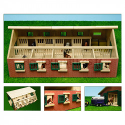 Écurie, en bois avec 10 boxes Kids Globe
