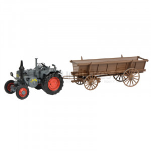 Tracteur avec chariot à échelle Lanz Bulldog Schuco