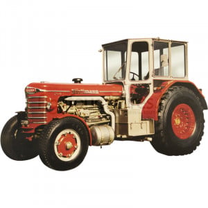 Tracteur, rouge, édition limitée, en résine Hürlimann DH 6 Schuco