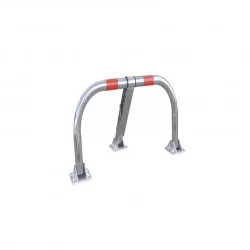 Barrière de parking Stopblock Viso tube acier avec cylindre - Ouverture unique