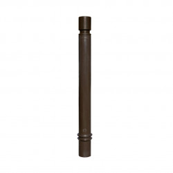 Poteau TPU1000 Viso, mémoire de forme, à sceller - marron - tête cylindrique Ht 1130 - Ø 100 mm