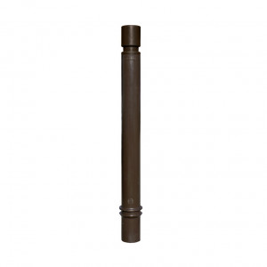 Poteau TPU1000 Viso, mémoire de forme, à sceller - marron - tête cylindrique Ht 1130 - Ø 100 mm