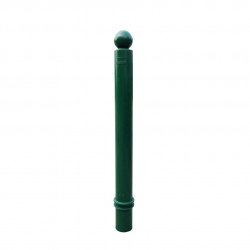 Poteau TPU1000 Viso, mémoire de forme, à sceller - Vert - tête boule Ht 1130 - Ø 100 mm