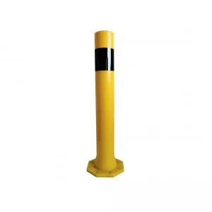 Poteau TPX Viso, mémoire de forme - A fixer - Noir-jaune - Ht 1000 - Ø 140 mm