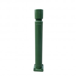 Poteau TPZ Viso, mémoire de forme - A fixer - Vert - Tête cylindrique Ht 1000 - Ø 80 mm