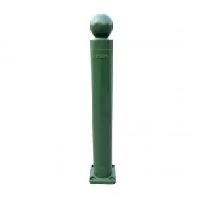 Poteau TPZ Viso, mémoire de forme - A fixer - Vert - Tête boule Ht 1000 - Ø 80 mm