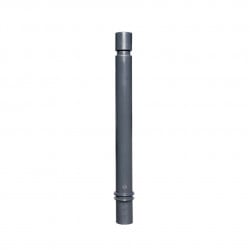 Poteau TPZ Viso, mémoire de forme - A sceller - Gris - Tête cylindrique Ht 1130 - Ø 80 mm