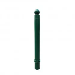 Poteau TPZ Viso, mémoire de forme - A sceller - Vert -Tête boule Ht 1130 - Ø 80 mm